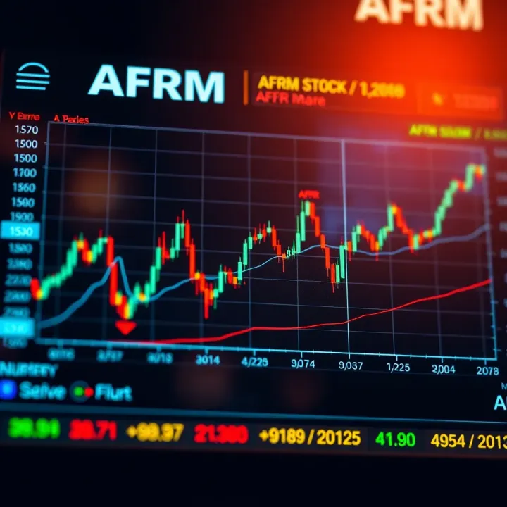 Graph illustrating AFRM stock price trends and fluctuations over recent months
