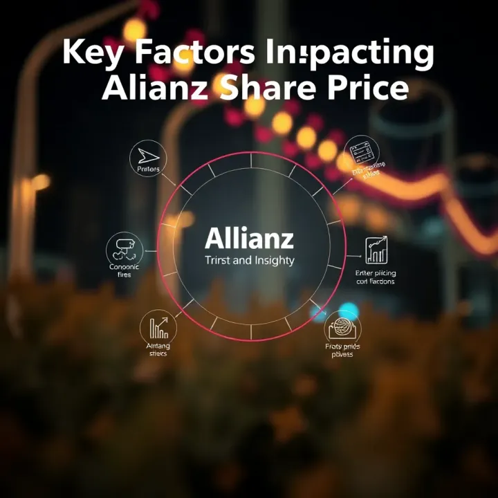 Key Factors Impacting Allianz Share Price Diagram showing key economic and company factors influencing Allianz stock value