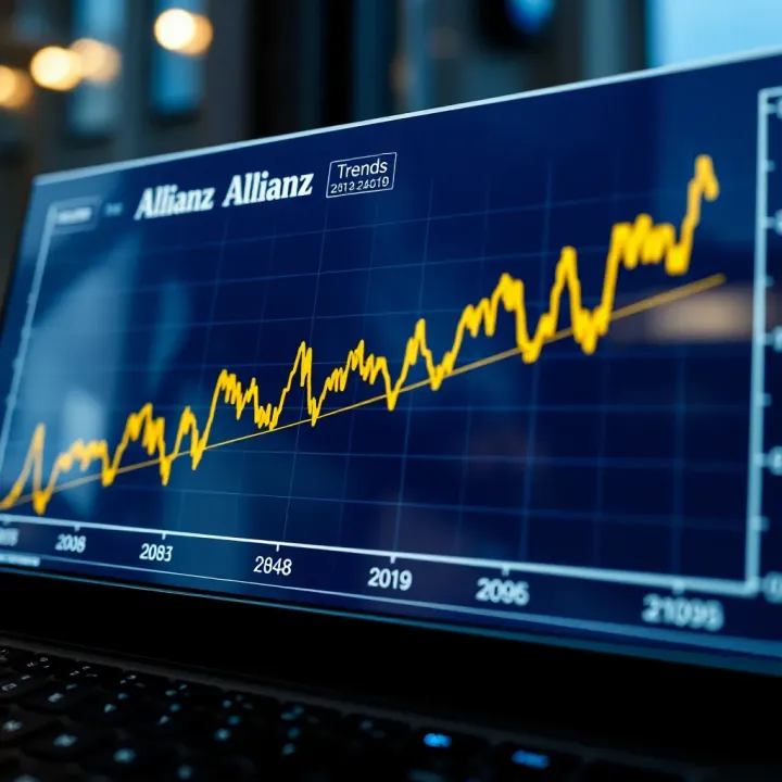 Trends in Allianz Share Price Movement Over Time Graph illustrating Allianz stock price fluctuations over recent months
