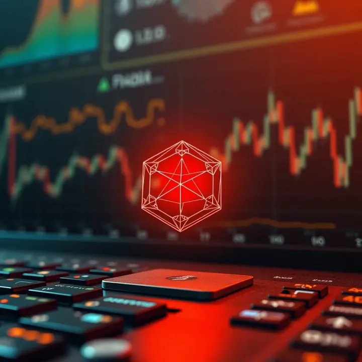 Visualization of blockchain technology and market indicators influencing cryptocurrency value