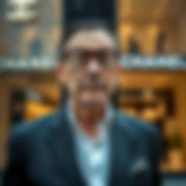 Alain Wertheimer at Chanel Boutiques Alain Wertheimer standing confidently in front of Chanel boutiques showcasing luxury fashion