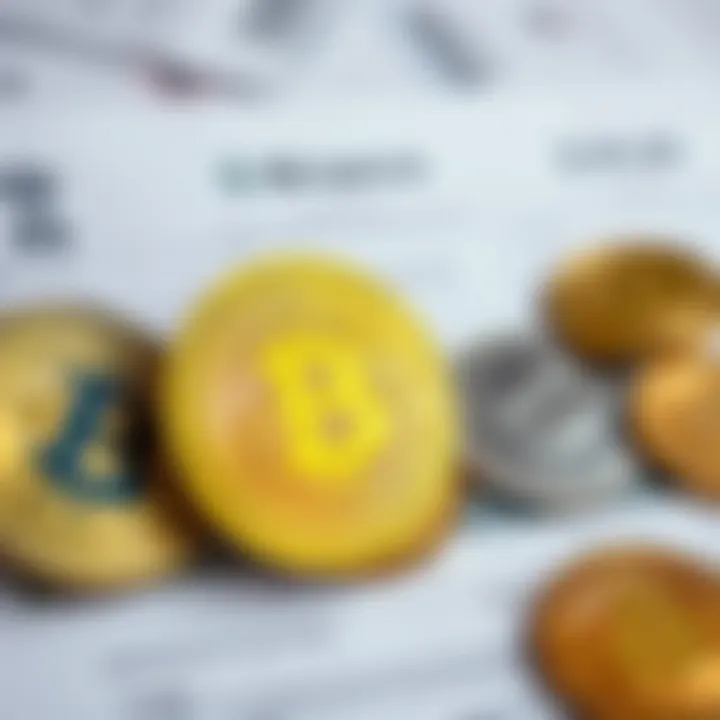 Cryptocurrency symbols with Indian Rupee and legal documents representing regulatory framework