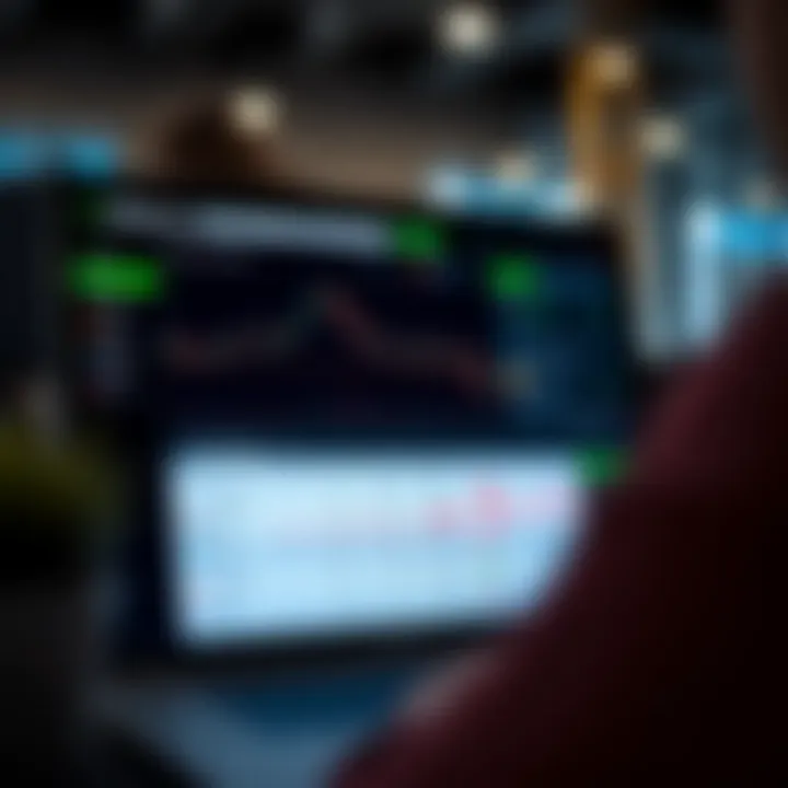 User dashboard displaying account overview, trading options, and settings menu