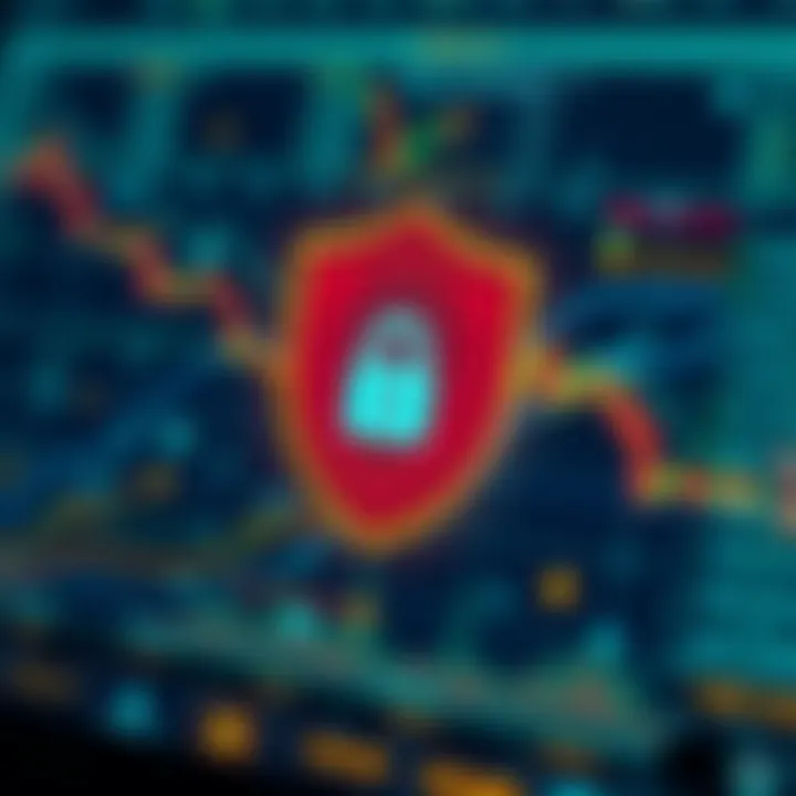 Security shield icon representing account protection on digital platform