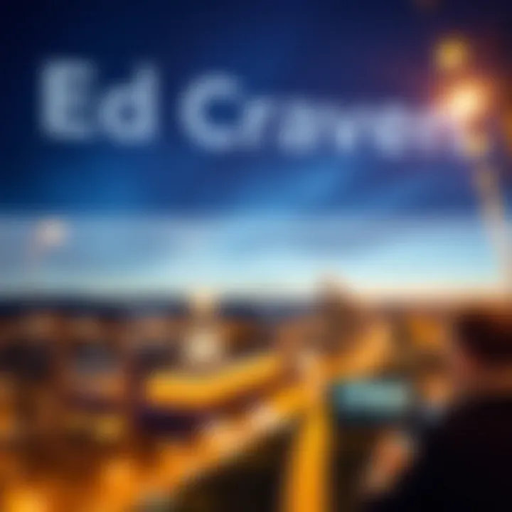 Visual timeline highlighting significant milestones and achievements in Ed Craven's career