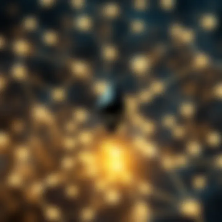 Ethereum Classic Decentralized Blockchain Network Illustration of blockchain network nodes connected representing Ethereum Classic's decentralized ecosystem