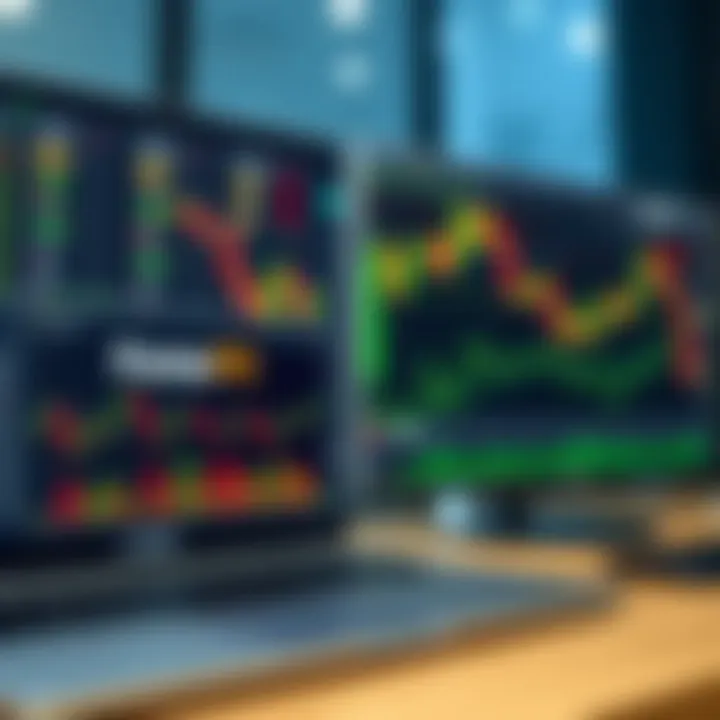 Visual representation of forex trading platforms and account types offered by Exness and OctaFX