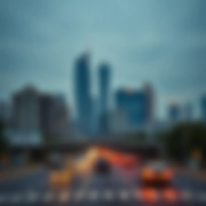 Modern city skyline representing rapid urban development and infrastructure growth in India