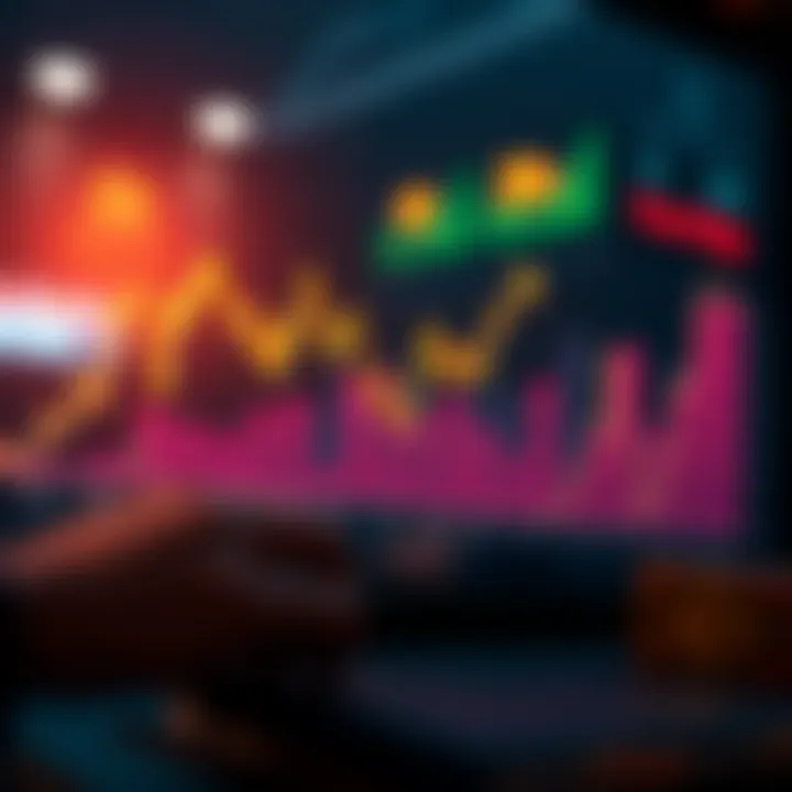 Graph showing currency exchange trends and market analysis for Forex trading in India