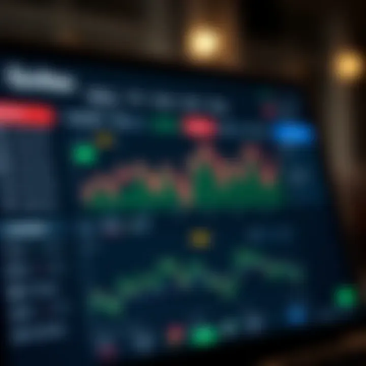 Quotex Online Investment Platform Interface User interface of Quotex platform showing investment options and market charts