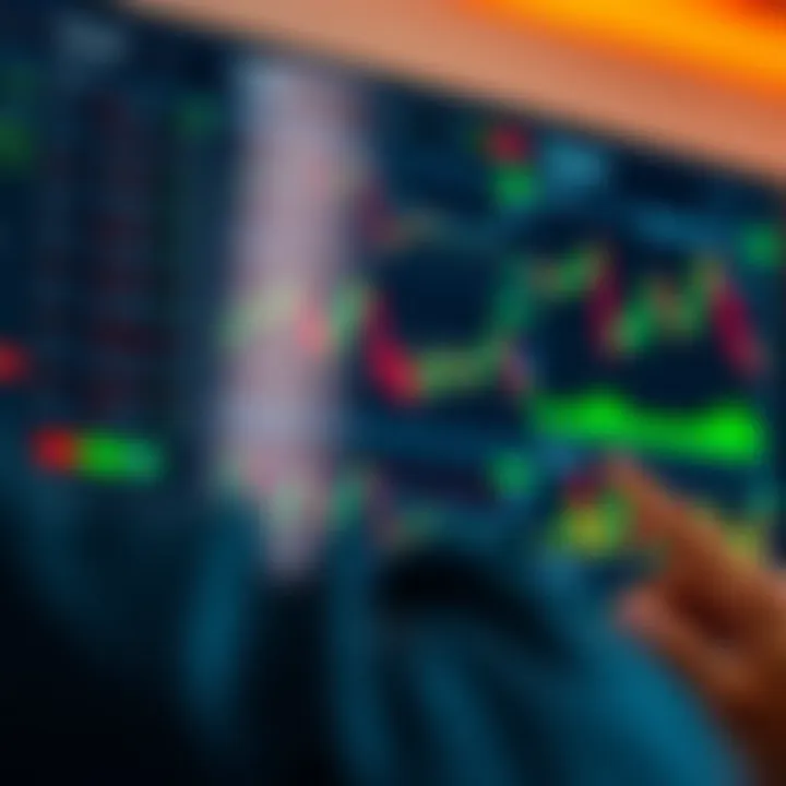 Overview of an online trading platform interface with charts and graphs