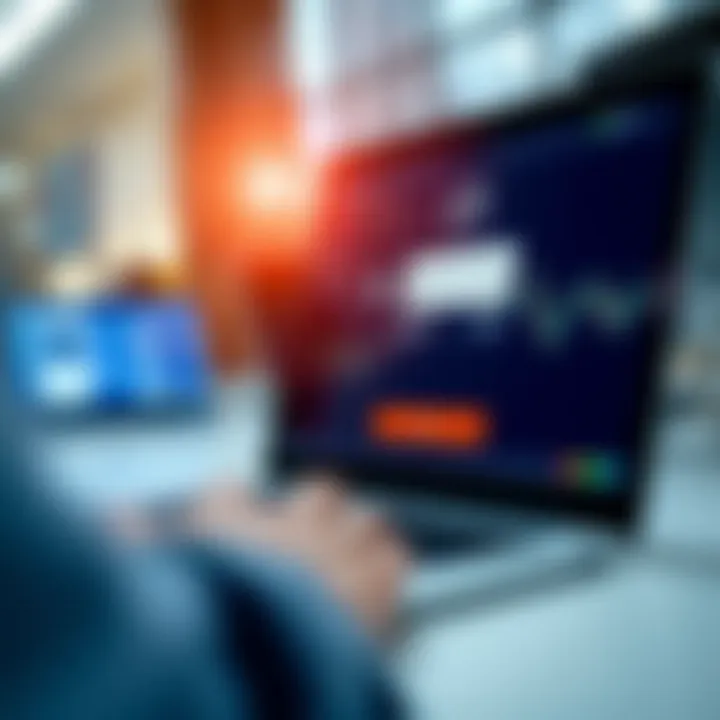 Secure login screen of QX Broker platform on a digital device