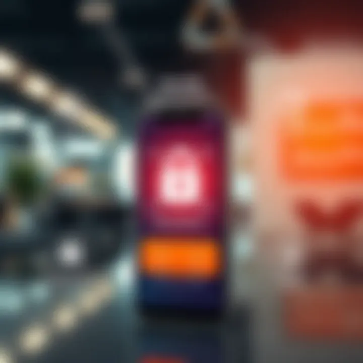 Graphical representation of secure transactions and customer support features on QXBroker app