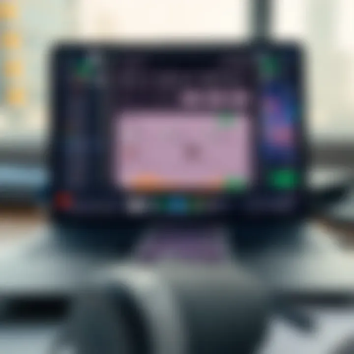 User-friendly interface of the QXBroker app displaying various trading options on a mobile device