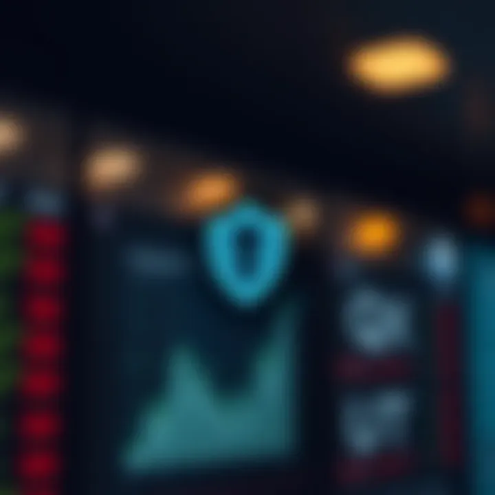 Security shield symbol representing robust protection measures on QX Broker.com