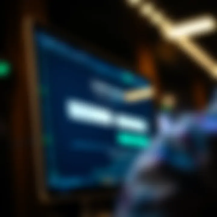 Secure login screen displaying QXBroker platform interface with username and password fields