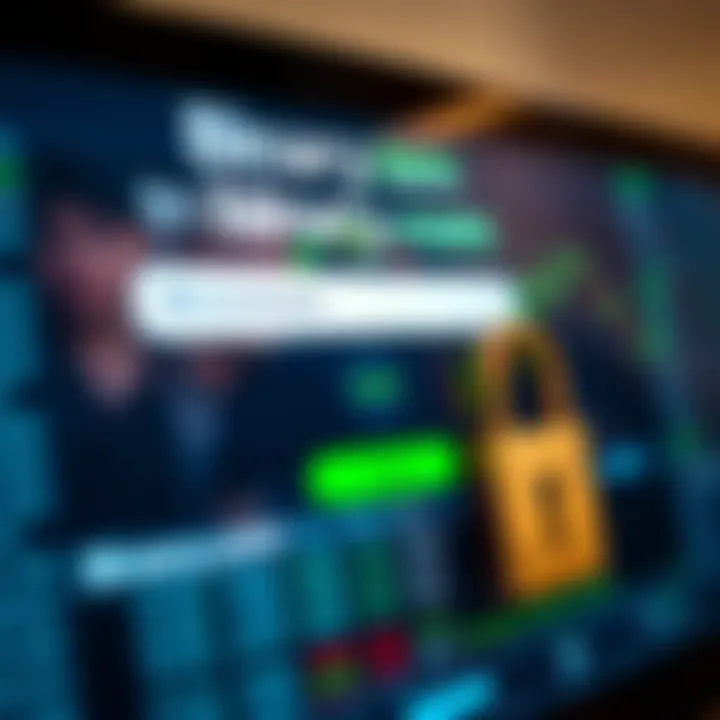 Secure login screen on a digital trading platform showing username and password fields