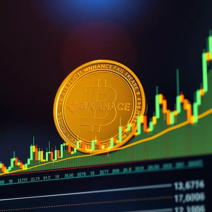 Graph depicting Binance Coin price fluctuations with technical indicators overlay