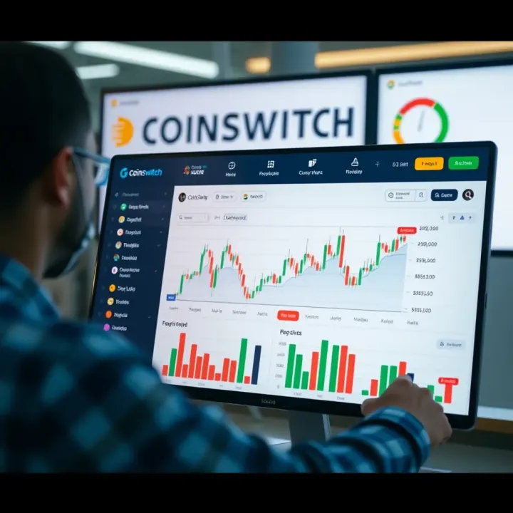 User-friendly cryptocurrency trading dashboard on CoinSwitch Kuber platform