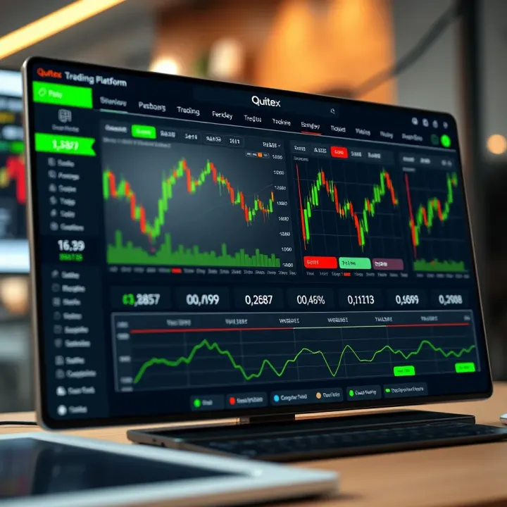 User-friendly trading dashboard displaying various market charts and options on Quotex platform