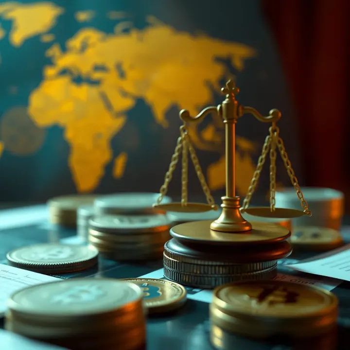 Global Legal and Financial Challenges in Cryptocurrency Fundraising Illustration of global financial challenges and legal barriers impacting cryptocurrency fundraising in India and worldwide
