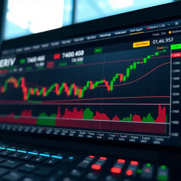 Custom technical indicators and drawing tools applied on Deriv trading charts using TradingView