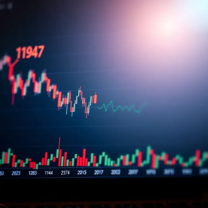 Visual representation of key economic factors influencing European market performance shown alongside index movement