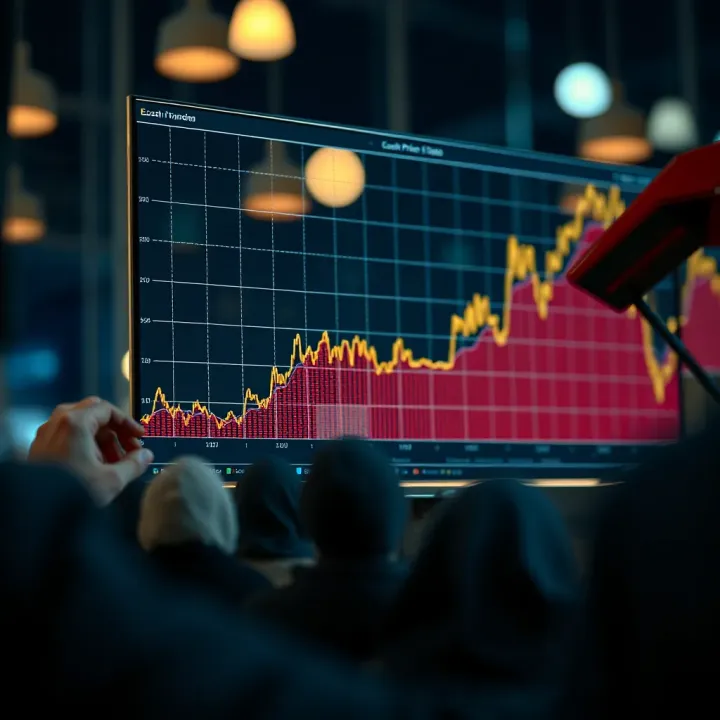 Graph displaying Ecash price fluctuations and market trends over time