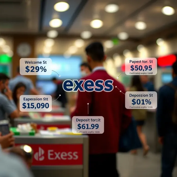 Diagram illustrating different types of Exness trading bonuses including welcome and deposit bonuses
