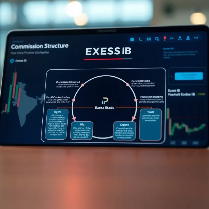 Diagram illustrating the commission structure and regulatory compliance for Indian financial intermediaries partnering as Exness IBs
