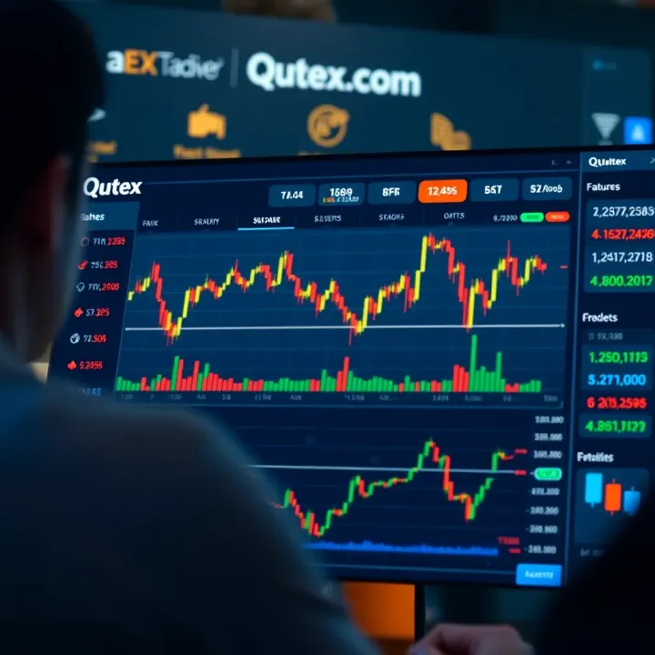 User-friendly dashboard displaying Qutex.com trading features