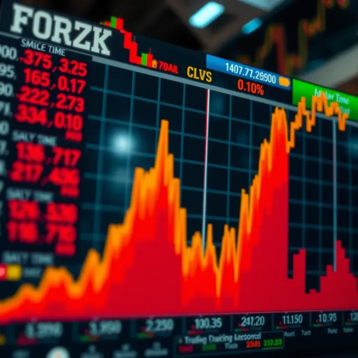 Chart illustrating forex market activity spikes during overlapping trading sessions highlighting volatility