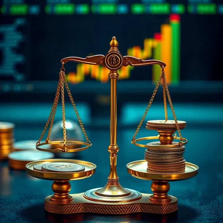Illustration of Indian legal scales balancing cryptocurrency regulatory documents