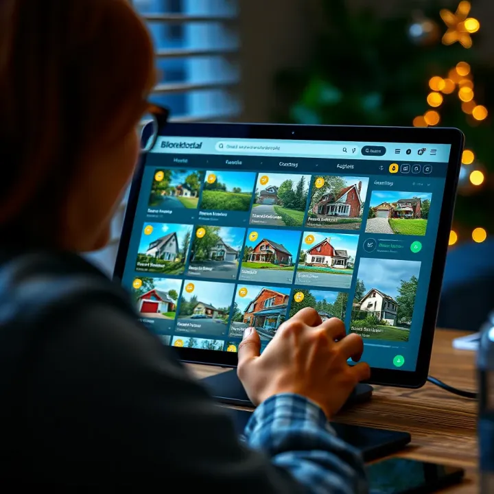 User browsing rental and sale properties on Blocket Bostad website interface