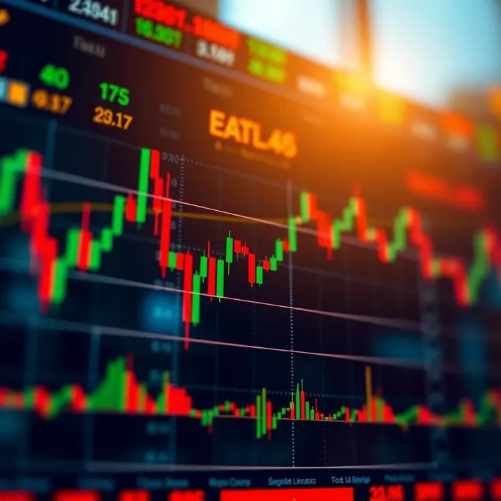 Example of a bullish breakout pattern with price movements highlighted on an Indian stock market chart
