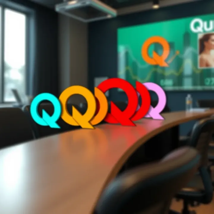 Visual representation of the Quotex logo evolution highlighting color scheme and brand identity development
