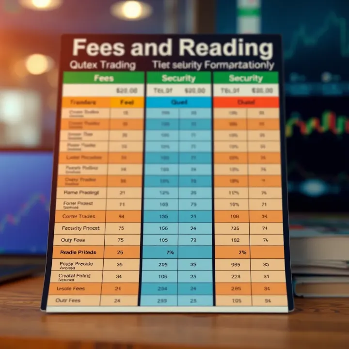 Comparison chart highlighting fees and security features of Qutex versus other brokers for Indian traders