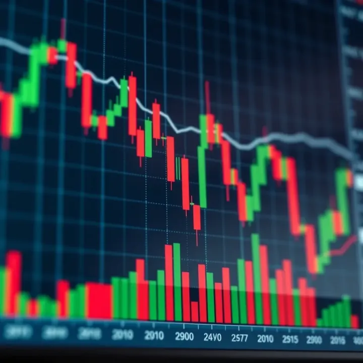Chart showing a reverse flag and pole pattern with a downtrend followed by a consolidation channel indicating potential price reversal