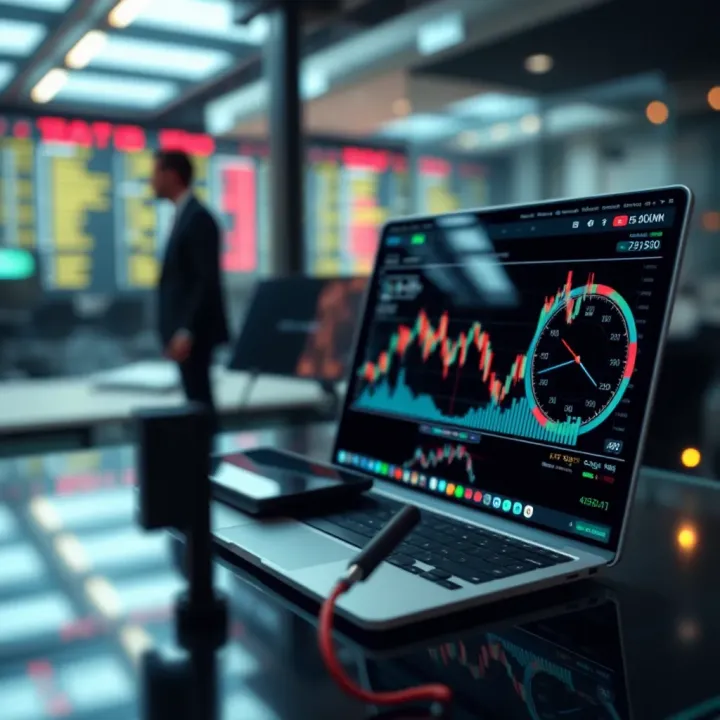 Conceptual depiction of risk management in financial trading