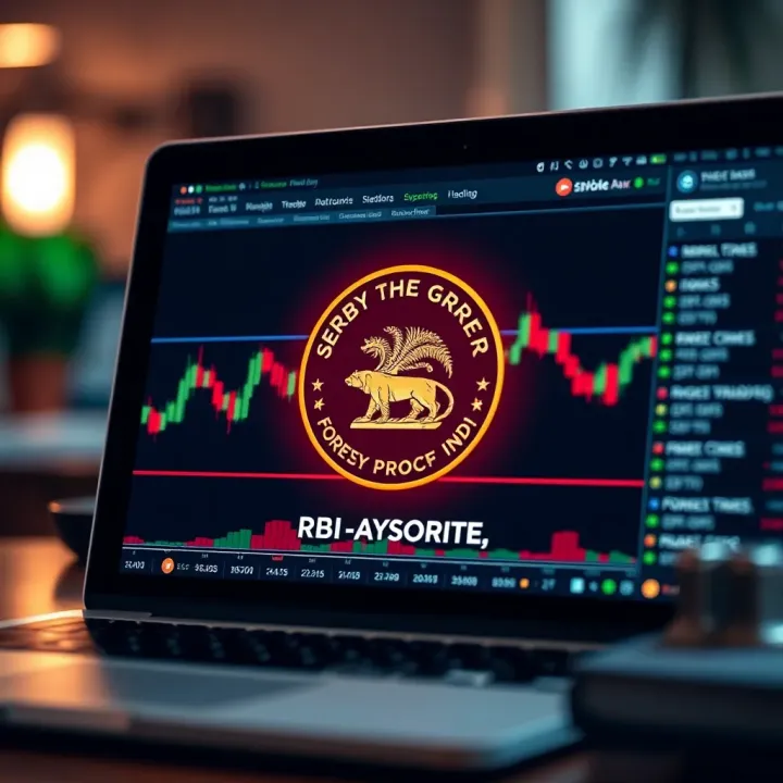 Graphic showing a secure forex trading interface emphasizing trust and safety for Indian investors