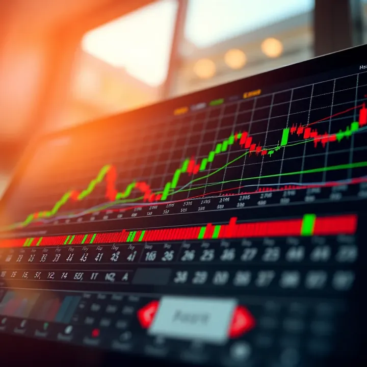 Chart highlighting technical indicators identifying sideways market trends