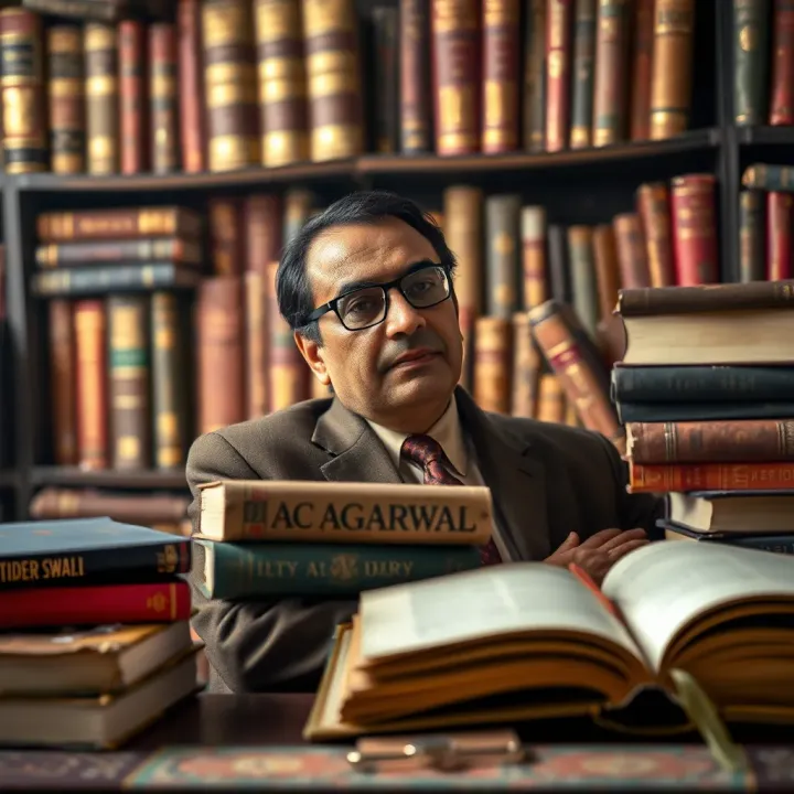 Legacy of AC Agarwal in Indian Literature and Education Collection of classic Indian educational and literary texts associated with AC Agarwal's influence