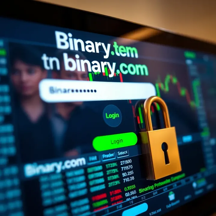 Secure login screen on a digital trading platform showing username and password fields