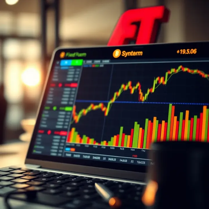 Graph depicting fixed return outcome in binary options trading