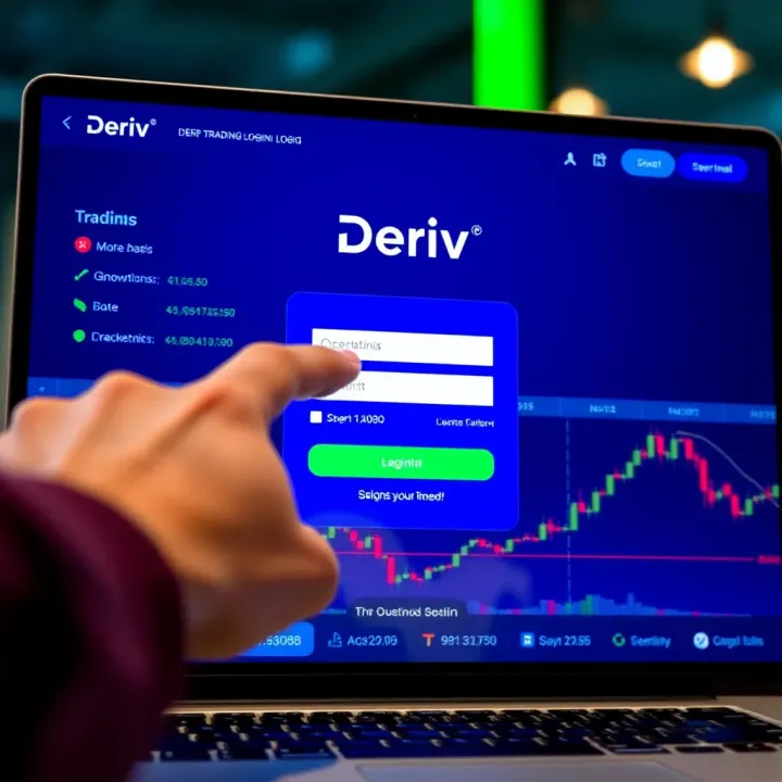 User entering credentials on trading platform login page