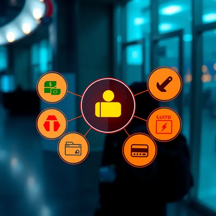 Diagram depicting multiple payment methods including bank transfer, e-wallets, and credit cards surrounding a withdrawal request symbol